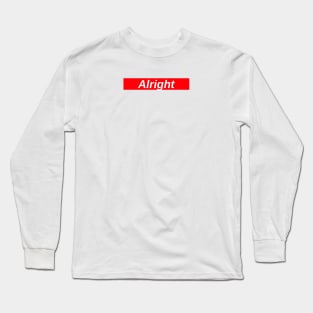 Alright // Red Box Logo Long Sleeve T-Shirt